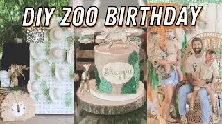 DIY Toddler Zoo Theme Birthday Party!