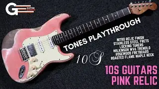 10S Guitars Pink Relic HSS Strat (демонстрация прохождения)