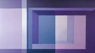 Purple Abstract Colour Block Art Screensaver for Family Room TV Decor | No Music | 3 Hours