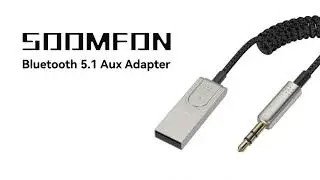 SOOMFON Bluetooth 5.1 Car Adapter | Aux to Bluetooth Receiver