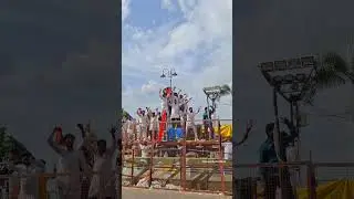 kcr song at tankbund || #youtubeshorts #trending