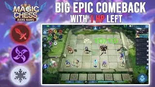 1 HP EPIC COMEBACK USING FIGHTER SYNERGY! MAGIC CHESS