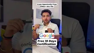 Google FREE  AI Certification Course for Limited Time