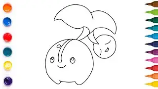 CHERUBI (Pokemon) DRAW | SIMPLE DRAWING AND PAINTING | DRAW FOR KIDS | EASY STEP BY STEP