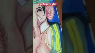 Ganesh ji painting on A4 size #ganesha #ganesh#art#creative #painting#handmade