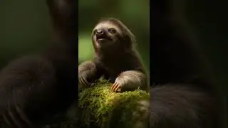 Cute sloth baby