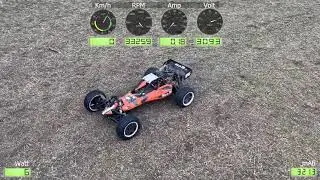HPI Baja 5B SBK Flux - Run 54 with logger data inserts