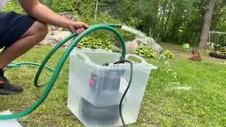 Видеообзор покупателя на погружной насос для откачки воды FLUENTPOWER 1/2 л.с., производительность 2500 галлонов в час