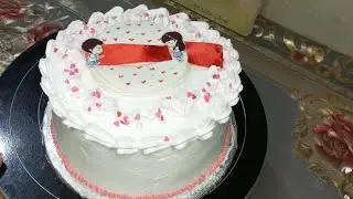 Viral Secret message cake |anniversary cake| by @amnacooks148