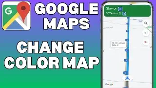 Как изменить цвет карты на Google Картах.