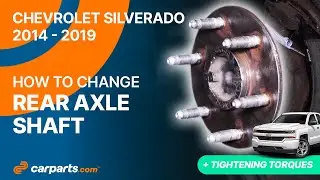 How to replace the Rear Axle Shaft 2014 - 2019 Chevrolet Silverado 🚗