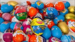 24 Kinder Eggs Surprise Toy Collection!