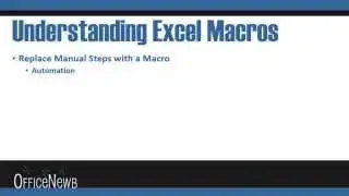 Understanding Microsoft Excel Macros Tutorial