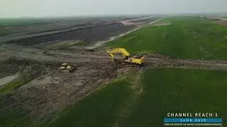 Fargo-Moorhead Flood Diversion Project - June Construction Flyover