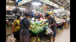[4K] Walking tour around Ying Charoen Market the best local fresh market in Bangkok