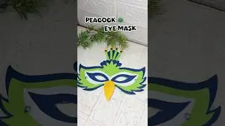 Peacock eye mask #greenday #peacock #dresscode #viral #diy #papercraft #art #shorts #youtubeshorts