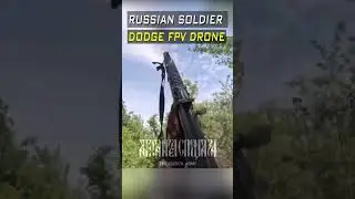 How a Russian soldier dodged FPV drone. close combat