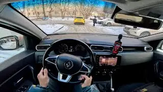 2021 Рено Дастер 2 1.3 турбо вариатор 150 л.с. | Тест драйв от первого лица | Обзор