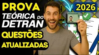 PROVA TEÓRICA do DETRAN: PASSE DIRETO com QUESTÕES REAIS, DICAS e MACETES