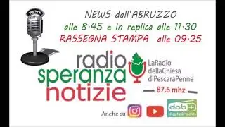 Radio Speranza Notizie - Marted&igrave; 4 novembre