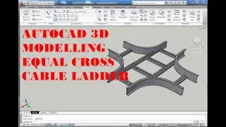 AUTOCAD 3D, How to drawing equal cross cable ladder, autocad | rvmags