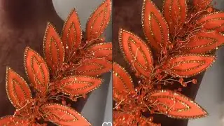 how to make 2D and 3D applique flower design/ 3D applique structure