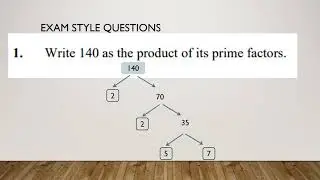4b - Product of Prime Factors - Functional Skills Maths Level 1 Edexcel