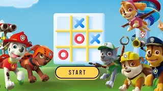 Paw Patrol Tic Tac Toe Game  | Fun Pet Kids Games