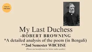 My Last Duchess line-by-line summary/ My Last Duchess by Robert Browning/ My Last Duchess summary