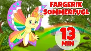 Den fargerike sommerfuglen - 13 min Giramille | Barnerim og barnesanger