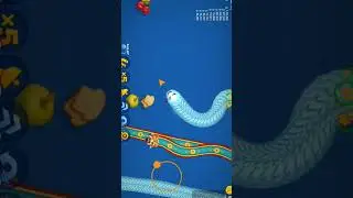 Worms Zone.io top 001 world record Snack shelter Epic #wormsgaming #androidgame #wormszonemagic