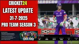 Cricket 24 Latest Patch Update &ndash; Pro Team Season 3 & Bug Fixes?