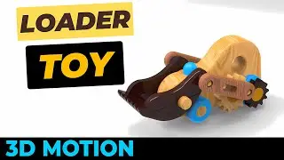 Woodworking Loader Toy #woodworking  #cad #fusion360 #solidworks #mechanism #3ddesign #mechanical