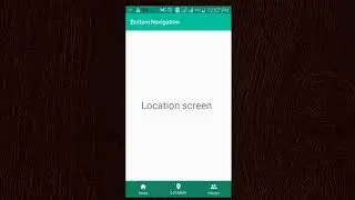 Flutter Bottom navigation bar example.
