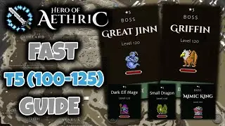 Быстрый прокачка уровня T5 (100-125) // Руководство для начинающих Hero of Aethric