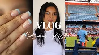 WEEKEND VLOG | DIY lash extensions + GRWM + skincare routine + game day outfit