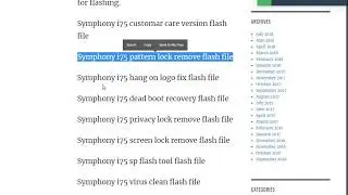 SYMPHONY i75 FLASH FILE WITHOUT PASSWORD