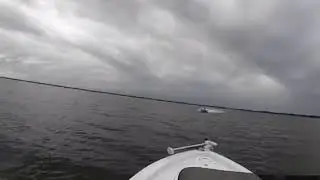 Mike Whitaker - Lake and Bay Boats - Fly by   Merc 300 XS