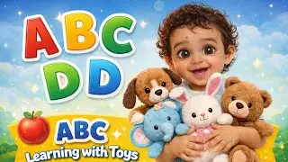 ABC Learning with Soft Toys | A for Apple D for Dog | Toddler Learning