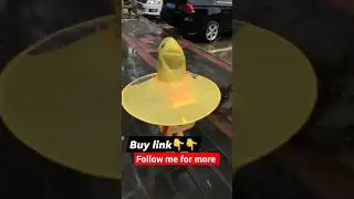 Waterproof Hands-Free Umbrella Rain Hat #shorts #gadgets #gadgetaccessories
