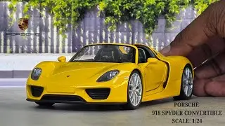 Unboxing the Porsche 918 Spyder Convertible | Welly 1/24 Diecast Beauty!