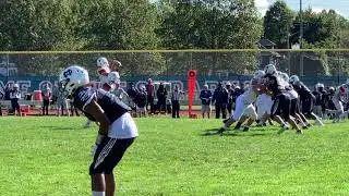 Gus Setteducto sensational 29-yard catch down to the 2-yard line