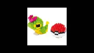 Pokemon Caterpie and Poke Ball Nanoblock Constructible Figure