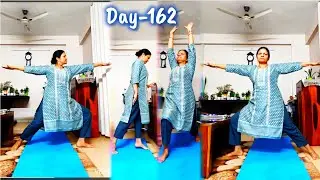 Morning yoga 🧘🏽 Day-162 with Habuild#yoga #india #exercise#fitness 