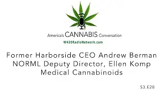 S3.E28. Former Harborside CEO Andrew Berman. NORML Dep. Director Ellen Komp. Medical Cannabinoids.