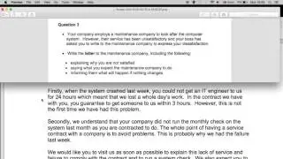 Walkthrough BEC Writing Exam Tips Part 2 Letter