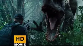 Jurassic world (2015)  --- dinosaur killing army's scene HD.