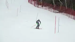 Cochran ski area. SL run 2
