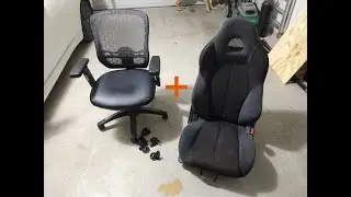 DIY Gaming chair form car seat (Mitsubishi Eclipse)