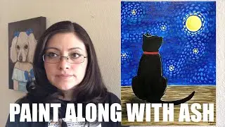 Paint Along With Ash | How to Paint a Van Gogh Style Cat